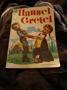 HANSEL AND GRETEL (1954) Dell four color Comics #590 golden age movie comic book