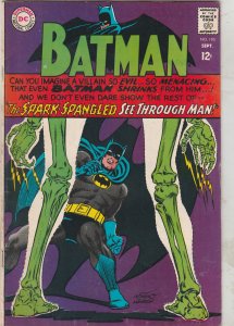 Batman #195 (Sep-67) Mid-High-Grade FN/VF 1st Meltdown, See Through Man! Wow!