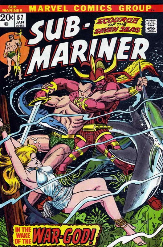 Sub-Mariner, The (Vol. 2) #57 VG; Marvel | low grade comic - save on shipping -