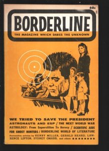 Borderline #1 9/1964-First issue-Astronauts & ESP-dark knowledge-Scientific a...