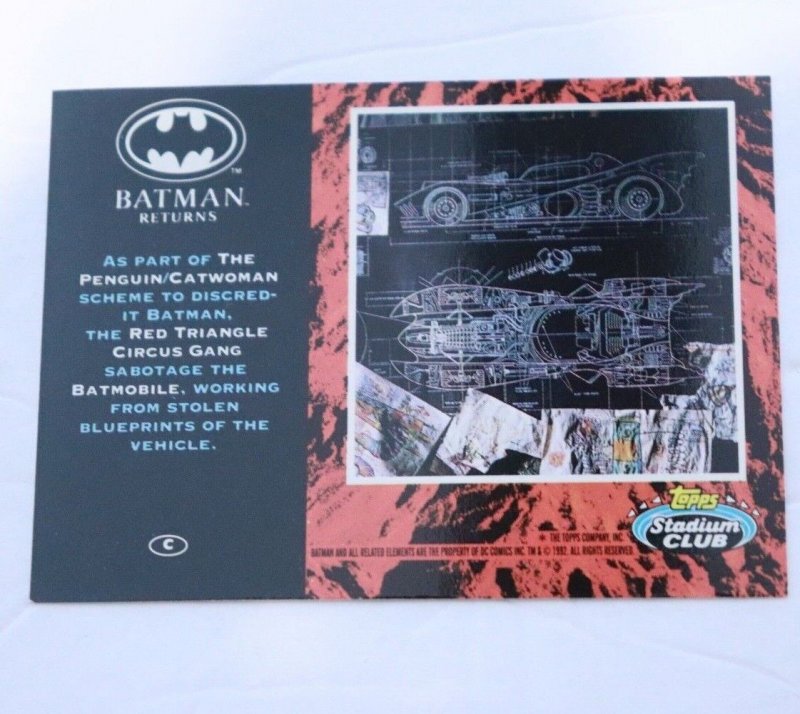 1992 Batman Returns Stadium Club #C