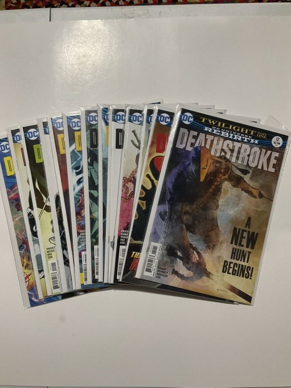 Deathstroke 1-24 lot run set near Mint Nm Rebirth Dc Comics