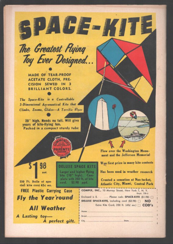 Brain #3 1957-ME Comics-Dan DeCarlo art-Robotic dog walker cover art-VG