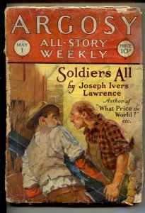 Argosy All-Story Weekly 5/1/1926-Soldiers All by John Ivers Lawrence-Pulp t...