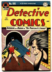 DETECTIVE Comics #106 1945 Batman-Robin- comic book Golden-Age