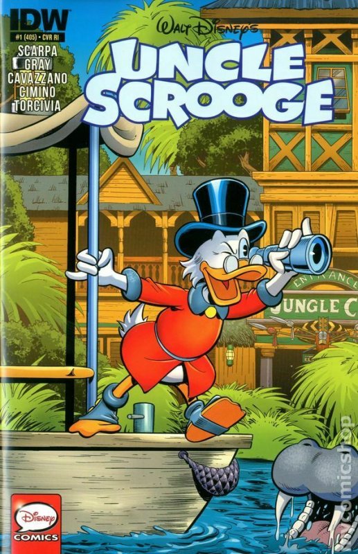 UNCLE SCROOGE #1 1:10 VARIANT COVER NM IDW RARE.