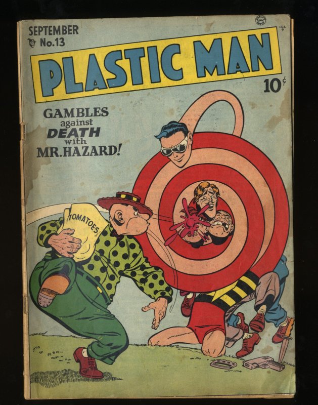 Plastic Man (1943) #13 GD+ 2.5 Jack Cole Cover and Art!