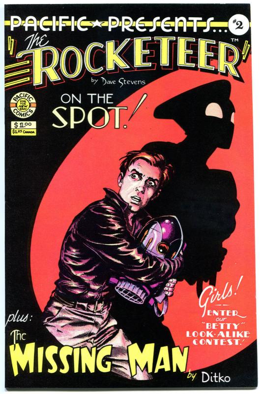 Pacific Presents the ROCKETEER #2, NM-, Dave Stevens, 1982, B Page,more in store