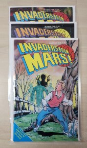 Invaders From Mars 3PC LOT #1-3- Complete/Adapted from 50's Movie (9.0/9.2) 1990