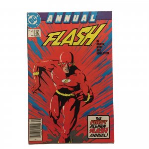Flash Annual #1 CPV Canadian Price Variant Newstand Mike Barron 1987 Copper Age