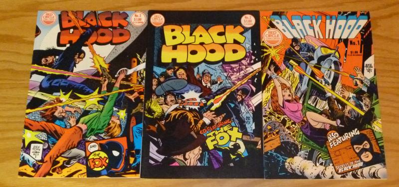 Black Hood #1-3 VF/NM complete series - red circle - gray morrow alex toth 2 set