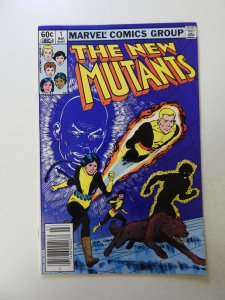 The New Mutants #1 (1983) FN+ condition stain back cover