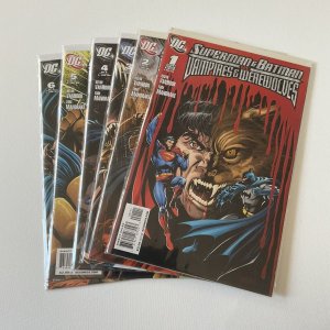 Superman And Batman Vs Vampires And Werewolves 1-6 Lot Run Set Near Mint Dc