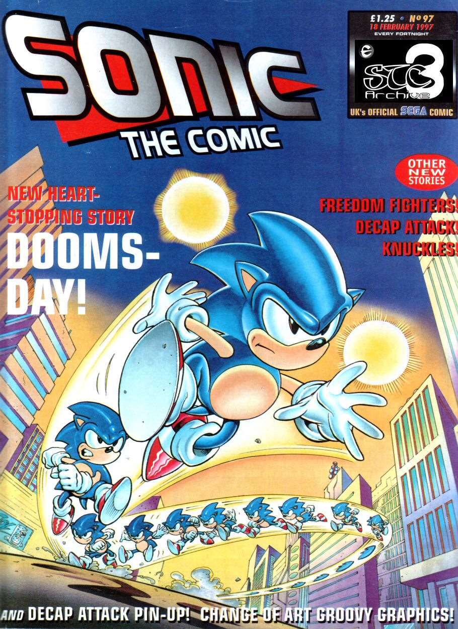 Sonic the Comic #97 VG ; Fleetway Quality, low grade comic Hedgehog