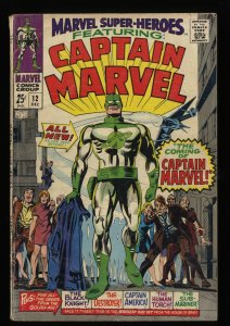 Marvel Super-Heroes #12 GD/VG 3.0 1st Captain Marvel!