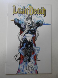 Lady Death #1 Premium White Cover (1998) VF Condition! Signed W/ COA!