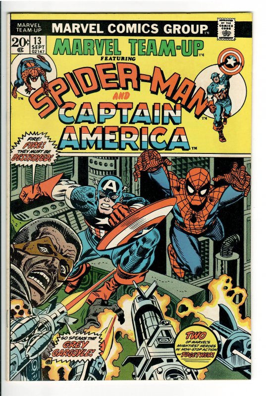 MARVEL TEAM-UP 13 VF/NM  (LOUISIANA COLLECTION) CAPTAIN AMERICA