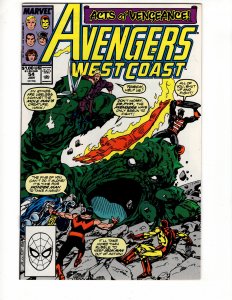 Avengers West Coast #54 Direct Edition (1990)