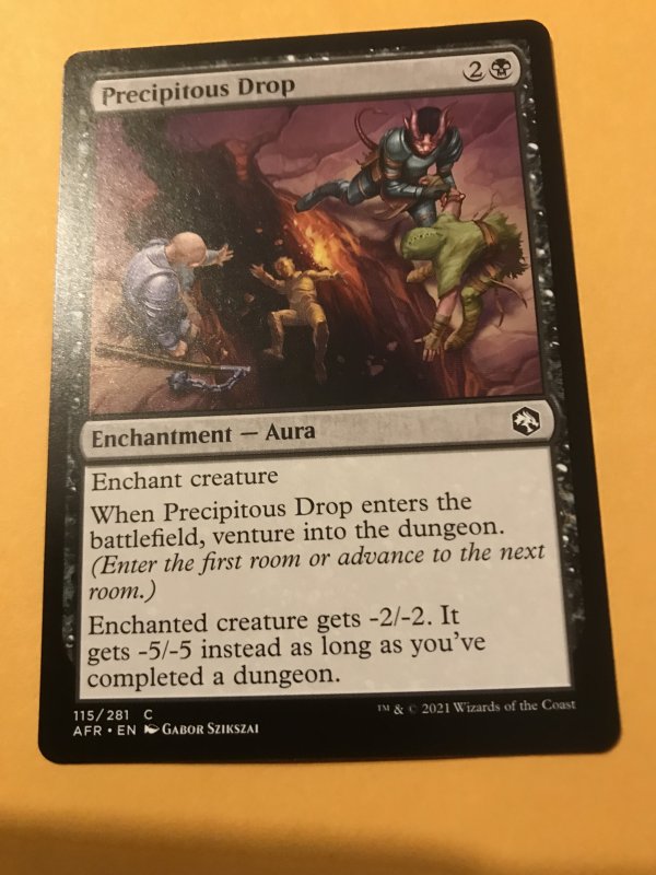 PRECIPITOUS DROP : Magic the Gathering MtG / Adventures in Forgotten Realms