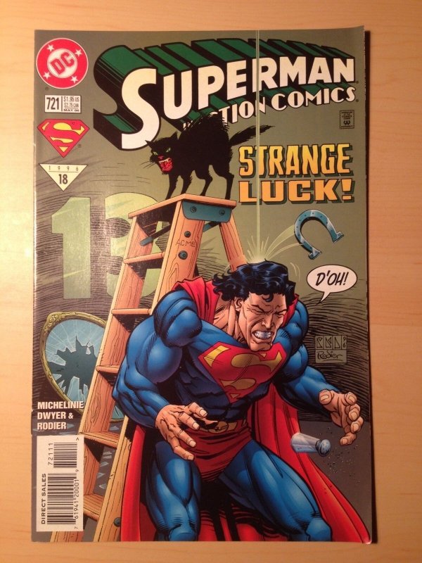 Dc Comics Superman In Action Comics # 721 1996 NM 