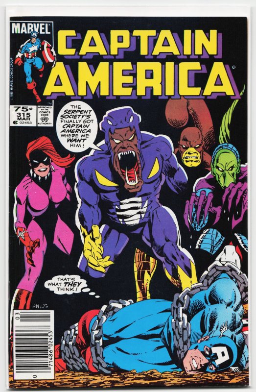 Captain America #315 (1986) Captain America