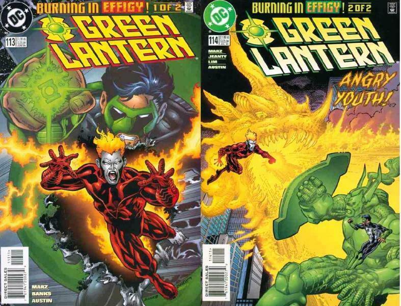 GREEN LANTERN (1990) 113-114  Burning In Effigy! COMICS BOOK