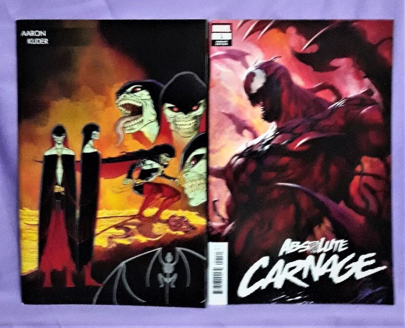 ABSOLUTE CARNAGE #1 Aaron Kuder Artgerm Variant Covers Marvel Comics Young Guns