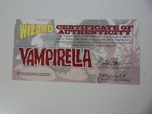 Vengeance of Vampirella #½ (1996) Wizard Exclusive W/COA VF Condition