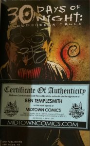30 DAYS OF NIGHT: BLOOD SUCKER TALES TPB SIGNED BEN TEMPLESMITH W/COA.