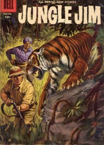 Jungle Jim (Dell) #14 FAIR ; Dell | low grade comic October 1957 tiger