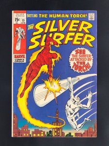 The Silver Surfer #15 (1970) Battle of Silver Surfer and the Human Torch