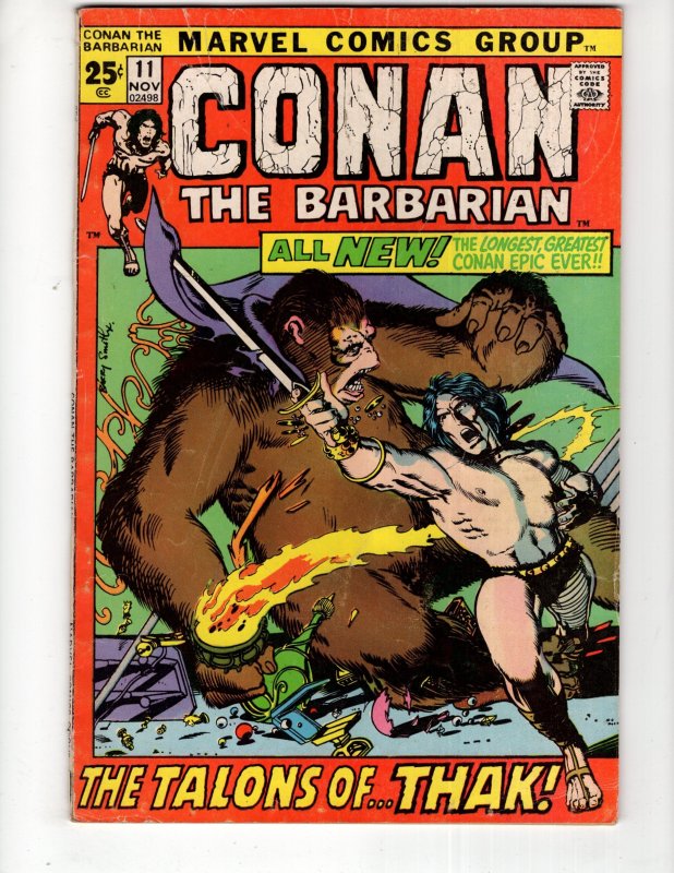 Conan the Barbarian #11 (1971) VG+  / ID#389