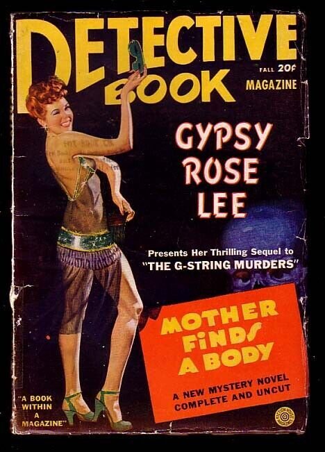 DETECTIVE BOOK-FALL 1943-GYPSY ROSE LEE-L@@K VG