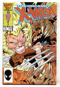 X-MEN #213--1987--WOLVERINE VS SABERTOOTH--comic book--VF/NM