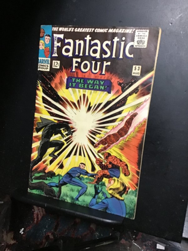 Fantastic Four #53 1966 Origin Black Panther! Movie just out GD/VG Oregon CERT