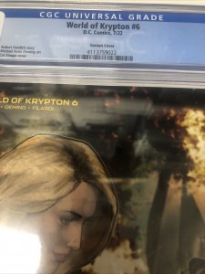 World Of Krypton (2022) # 6 (CGC 9.8) Robert Venditti * Michael Avon * DC Comics