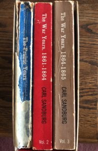 Carl Sandburg’s Abraham Lincoln, 3 PB,1960,in case(rough)