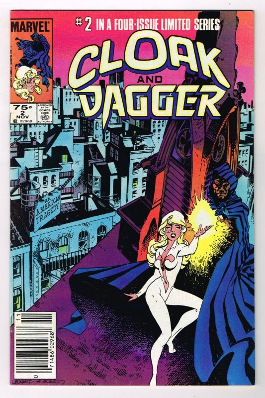 Cloak and Dagger #2 (1983)  Canadian Price Variant CPV and NEWSSTAND COPY  RARE