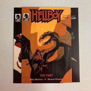 Hellboy The Fury #1-3 Set (Dark Horse 2011) 1 2 3 Mike Mignola (9.0+) 