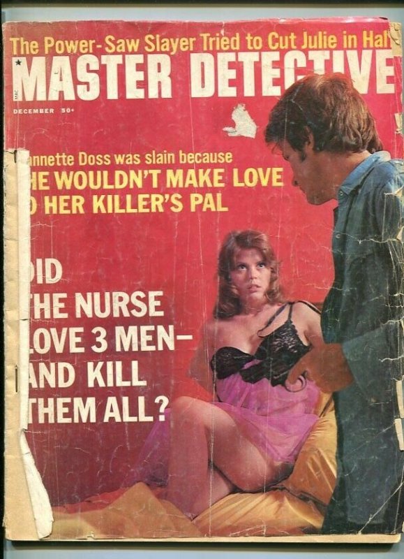 MASTER DETECTIVE-DEC. 1971-KILLER-SLAYER-BRUTALIZED-SEX KILLER-TRIPLE M FR/G