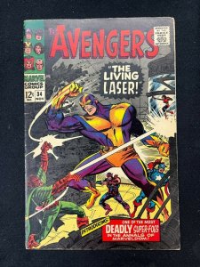 Avengers (1963) #34 FN (6.0) 1st Appearance The Living Laser Don Heck