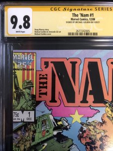 The ‘Nam (1986) # 1 (CGC 9.8 WP SS) Signed By Michael Golden