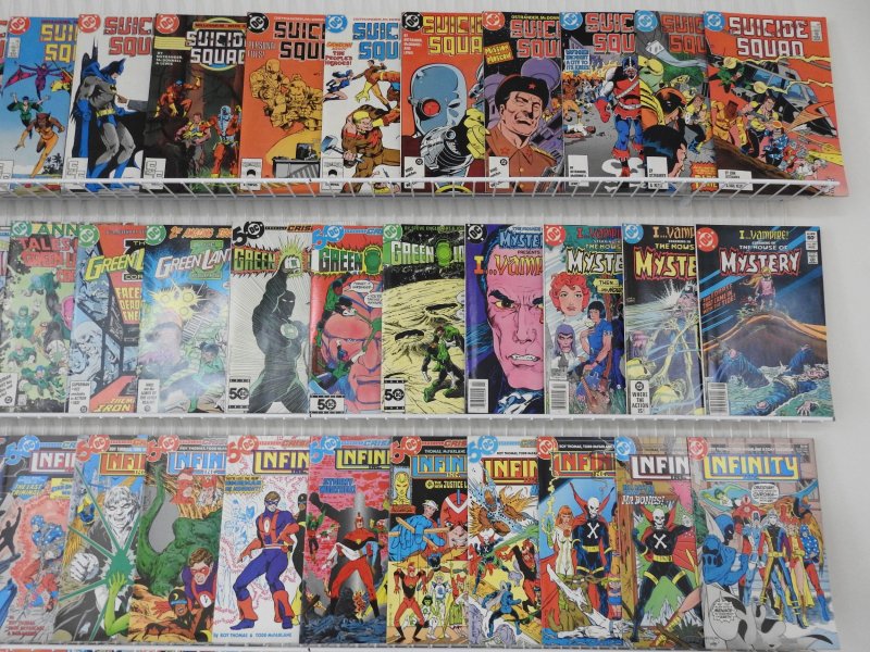 Huge Lot of 130+ Comics W/ Suicide Squad, Green Lantern, Warlord Avg. FN+ Cond.