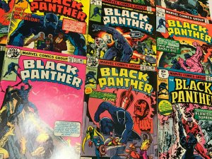 BLACK PANTHER#1-15 FN/VF LOT 1977 JACK KIRBYMARVEL BRONZE AGE COMICS