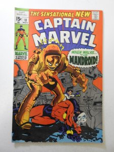Captain Marvel #18 (1969) VF- Condition!
