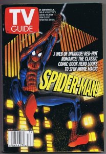 ORIGINAL Vintage TV Guide April 27, 2002 No Label Spider-Man Tobey Maguire