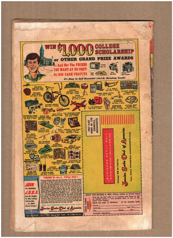 The Phantom #34 Charlton Comics 1969 FR 1.0 ROUGH SHAPE