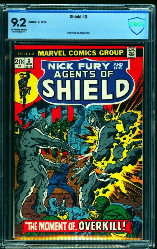 Shield #3 CBCS NM- 9.2 Off White to White Nick Fury and his Agents of