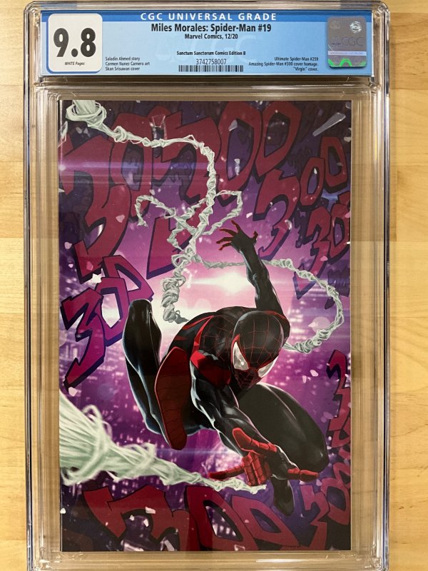 Miles Morales: Spider-Man #19  Sanctum Sanctorum Comics Edition B CGC 9.8