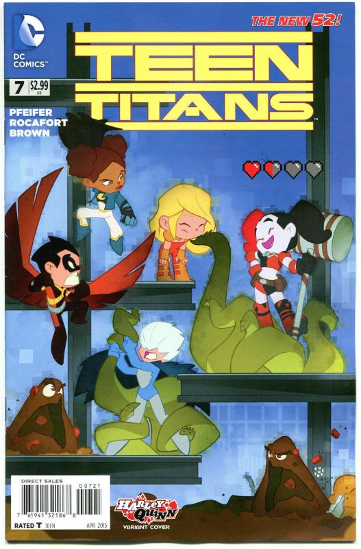 TEEN TITANS #7, NM, Harley Quinn, 2014, New 52, Variant, more HQ in store